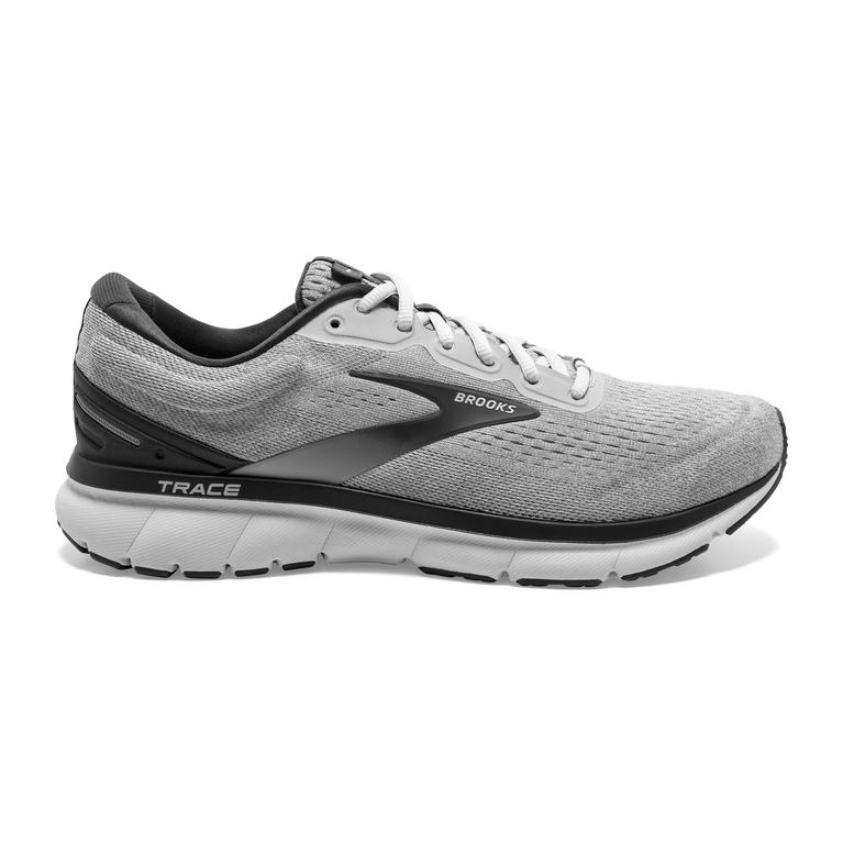 Brooks TRACE Adaptive Road Running Shoes Mens Outlet - Alloy/Grey/Black/Charcoal (XGR529874)